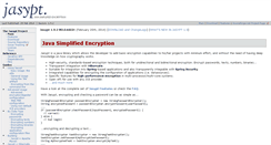 Desktop Screenshot of jasypt.org